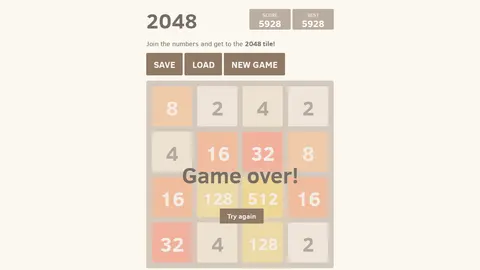 2048 with Save screenshot 3 of 3